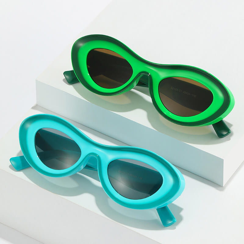 овальные солнцезащитные очки «кошачий глаз» (8)