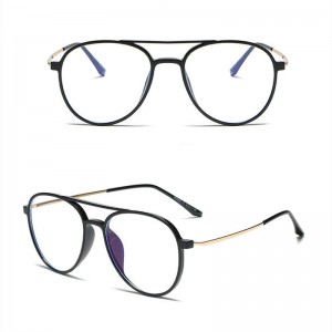Short Lead Time for Styles Sunglasses – Anti-blue light oval flat glasses – D&L