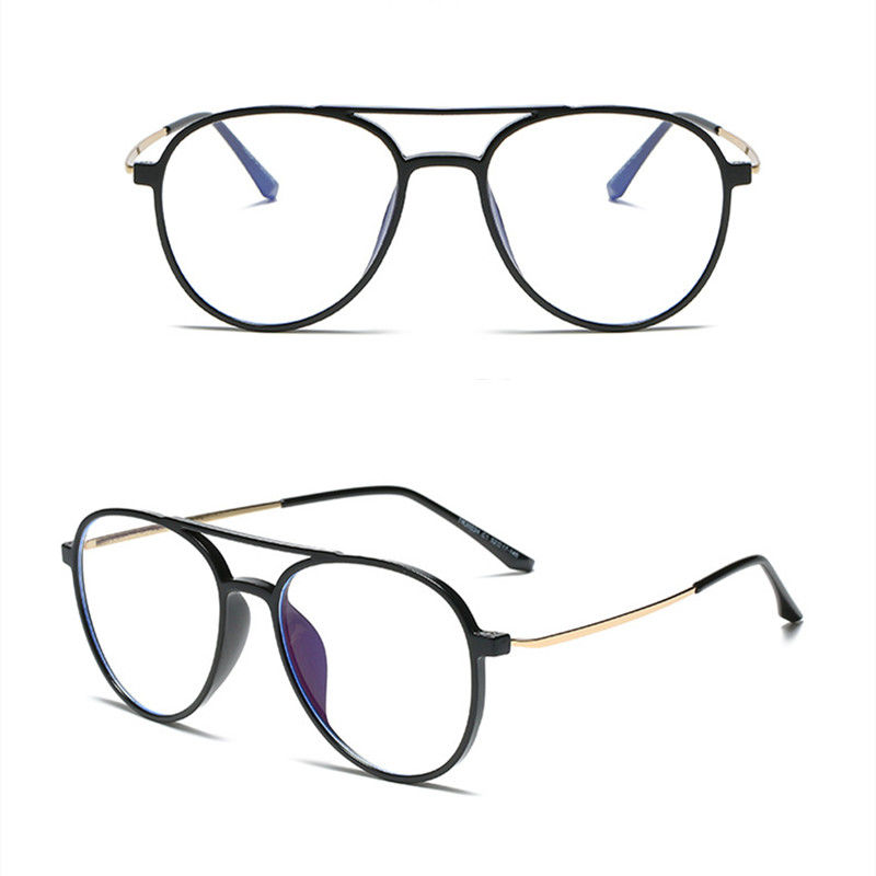 Free sample for Yellow Aviator Shooting Glasses – Anti-blue light oval flat glasses – D&L