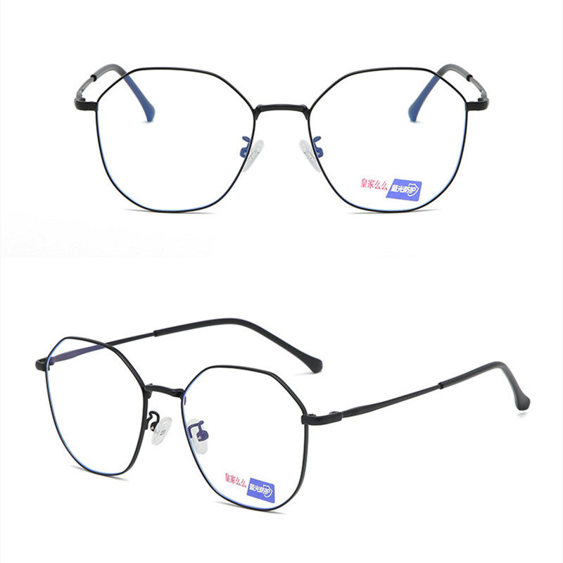 New Arrival China Men Black Sunglasses – Anti Blue Light Glasses Retro metal glasses – D&L