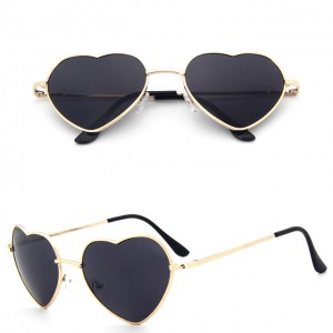 China Cute Sun glasses Classic love heart shaped sunglasses factory and manufacturers | D&L