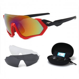 China sunglasses set Bicycle Outdoor Sports Glasses Set with 3pcs lenses factory and manufacturers | D&L