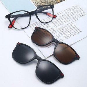 China Square TR90 Frame Clip on 5 in 1 Sunglasses factory and manufacturers | D&L