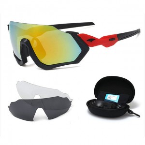 China sunglasses set Bicycle Outdoor Sports Glasses Set with 3pcs lenses factory and manufacturers | D&L