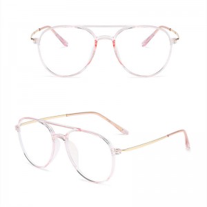 China Anti-blue light oval flat glasses factory and manufacturers | D&L