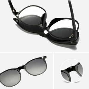 China Magnetic Clip on 5 in 1 Sunglasses  factory and manufacturers | D&L