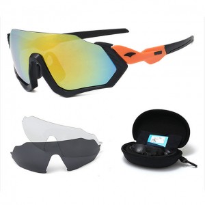 China sunglasses set Bicycle Outdoor Sports Glasses Set with 3pcs lenses factory and manufacturers | D&L