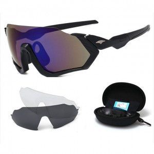 China sunglasses set Bicycle Outdoor Sports Glasses Set with 3pcs lenses factory and manufacturers | D&L