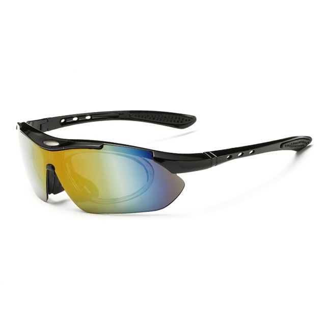 China wholesale Men Sport Sunglasses – Sports Outdoor Sunglasses with 5pcs PC lenses – D&L