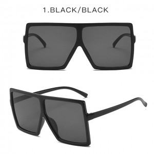 China Latest Design China The New Fashion Sunglasses of 2021 Big Frame Square Sunglasses of Female Trend Personality Double Match Color Sunglasses of Male Wholesale factory and manufacturers | D&L