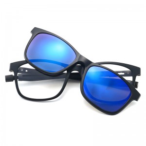China Polarized TR90 Frame Clip on 5 in 1 Sunglasses factory and manufacturers | D&L