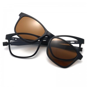 China Polarized TR90 Frame Clip on 5 in 1 Sunglasses factory and manufacturers | D&L