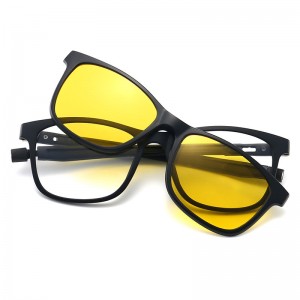 China Polarized TR90 Frame Clip on 5 in 1 Sunglasses factory and manufacturers | D&L