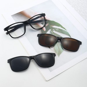 China Polarized TR90 Frame Clip on 5 in 1 Sunglasses factory and manufacturers | D&L