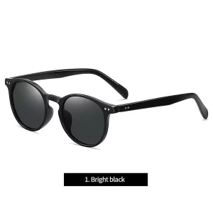 China New Fashion Polarized Sunglasses TR3331 | Retro Round Frame UV400 Protection for Men Women factory and manufacturers | D&L