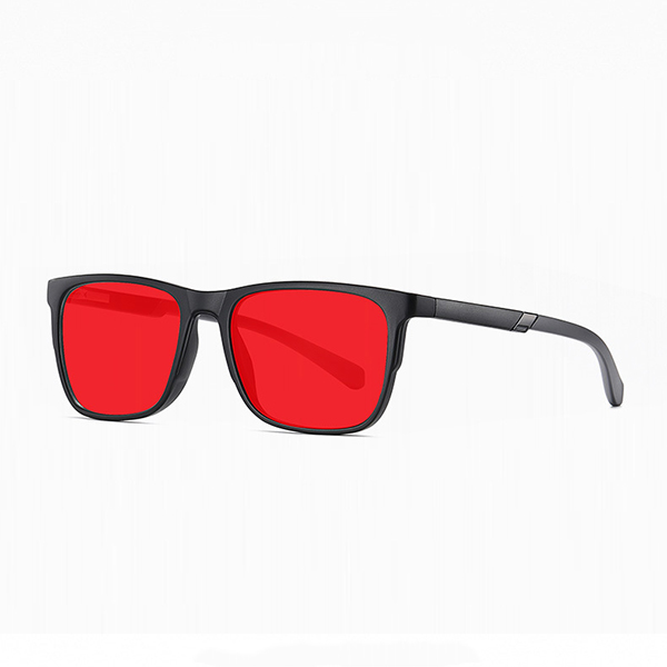 Blue light blocking sleep glasses with red lenses and TR90 frame