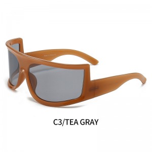 China Mens Stylish Shades Oversized Futuristic Y2K Sunglasses Factory factory and manufacturers | D&L