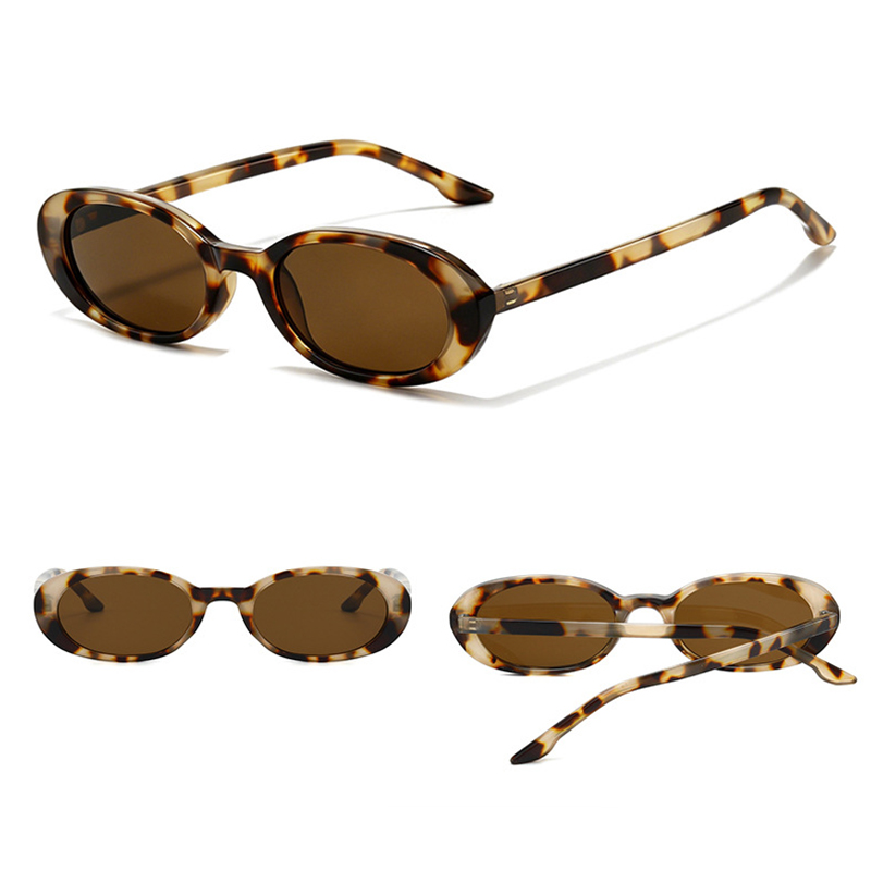 Lightweight PC frame and lenses of the oval sunglasses