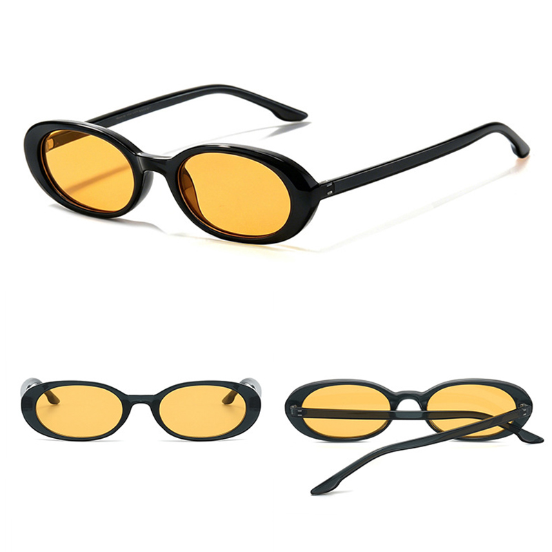 Elegant ellipse shape of the women's sunglasses