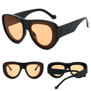 Oversized Hip Hop Sunglasses for Women – Fashionable Sun Glasses with PC Frame and PC Lenses