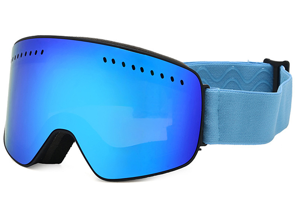Goggles fitting perfectly with a ski helmet