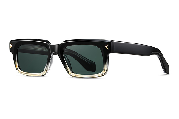 An assembly line of workers manufacturing sunglasses in a Zhejiang factory