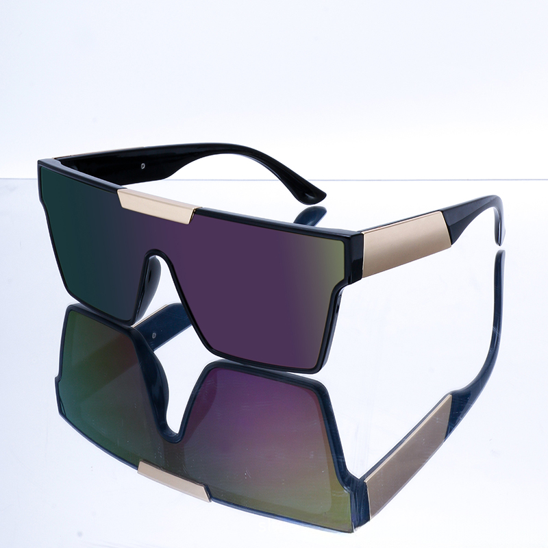 Close-up of lightweight PC frame on sport sunglasses