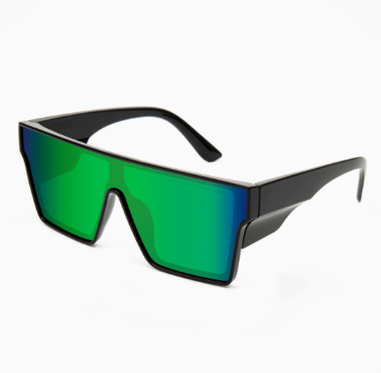 Detailed shot of the durable hinge and frame construction of the sunglasses