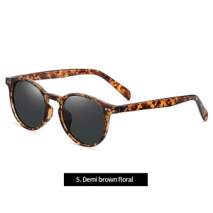 China New Fashion Polarized Sunglasses TR3331 | Retro Round Frame UV400 Protection for Men Women factory and manufacturers | D&L