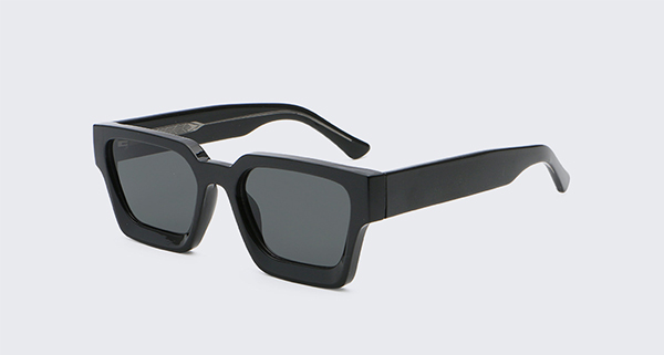 A selection of flattering glasses for round faces like square and cat-eye frames