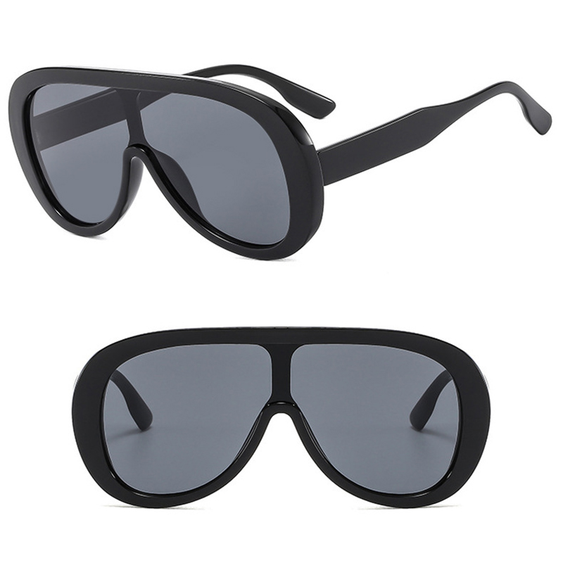 Oversized one-piece sunglasses for party wear