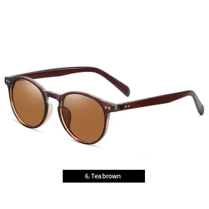 China New Fashion Polarized Sunglasses TR3331 | Retro Round Frame UV400 Protection for Men Women factory and manufacturers | D&L