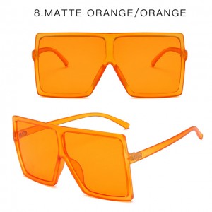 China Latest Design China The New Fashion Sunglasses of 2021 Big Frame Square Sunglasses of Female Trend Personality Double Match Color Sunglasses of Male Wholesale factory and manufacturers | D&L