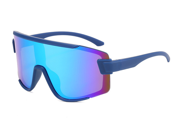 A child happily wearing well-fitting, ergonomic and stylish sunglasses
