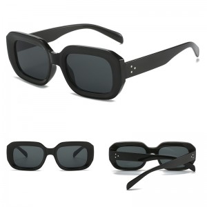 Rectangle Sunglasses Frames Black Plastic Eyewear Factory