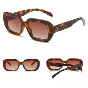 China Rectangle Sunglasses Frames Black Plastic Eyewear Factory factory and manufacturers | D&L