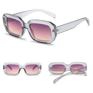 China Rectangle Sunglasses Frames Black Plastic Eyewear Factory factory and manufacturers | D&L