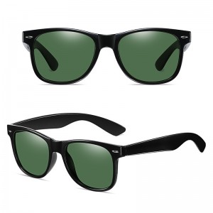 China Sunglasses for Men Stylish Black Plastic Frame Polarized Lens Manufacturer factory and manufacturers | D&L