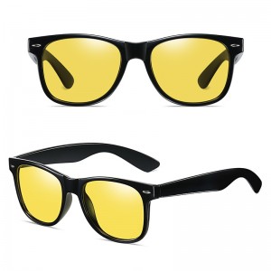 China Sunglasses for Men Stylish Black Plastic Frame Polarized Lens Manufacturer factory and manufacturers | D&L