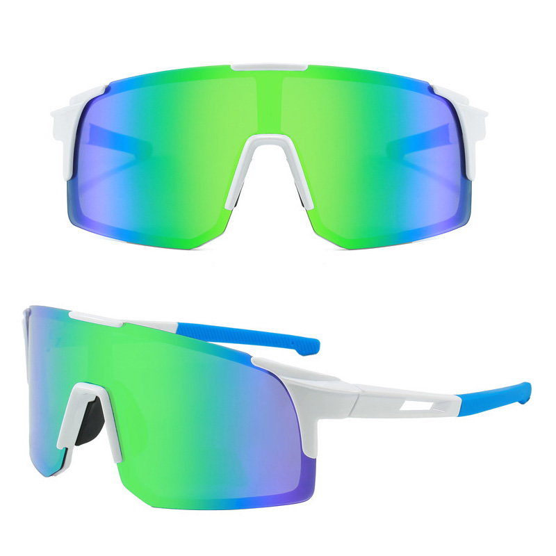 alt text: A safety test showing an object hitting a cycling sunglass lens without it shattering