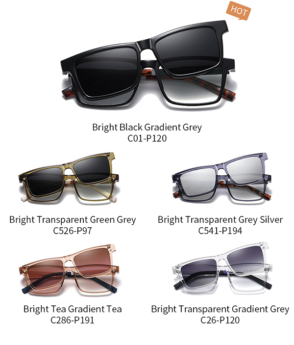 Multiple color options for the CG7703 magnetic sunglasses
