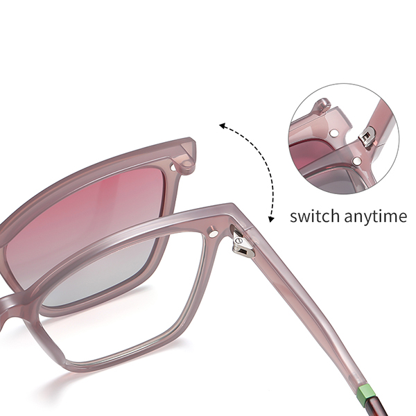 Close-up of the flexible TR90 frame of the CG7704 sunglasses