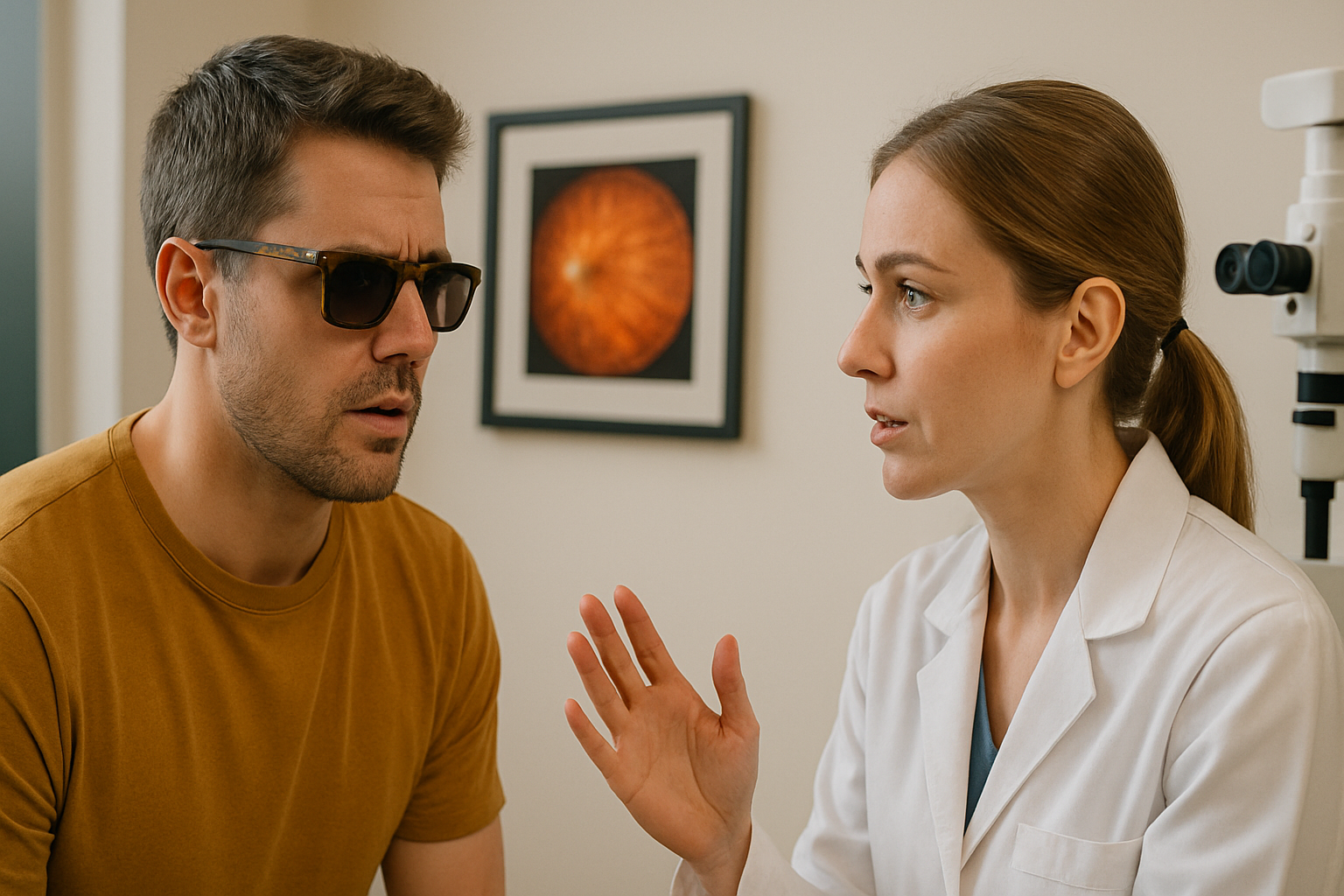 Pupillary response measurements under different lenses