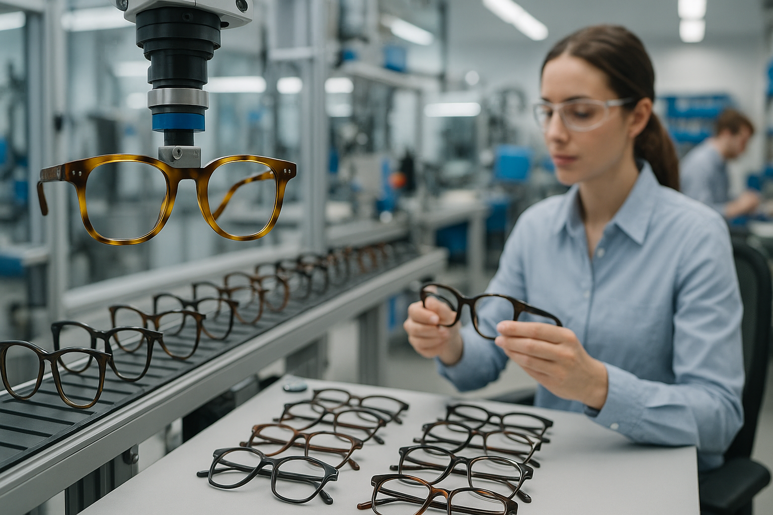 Modern eyewear frame production line