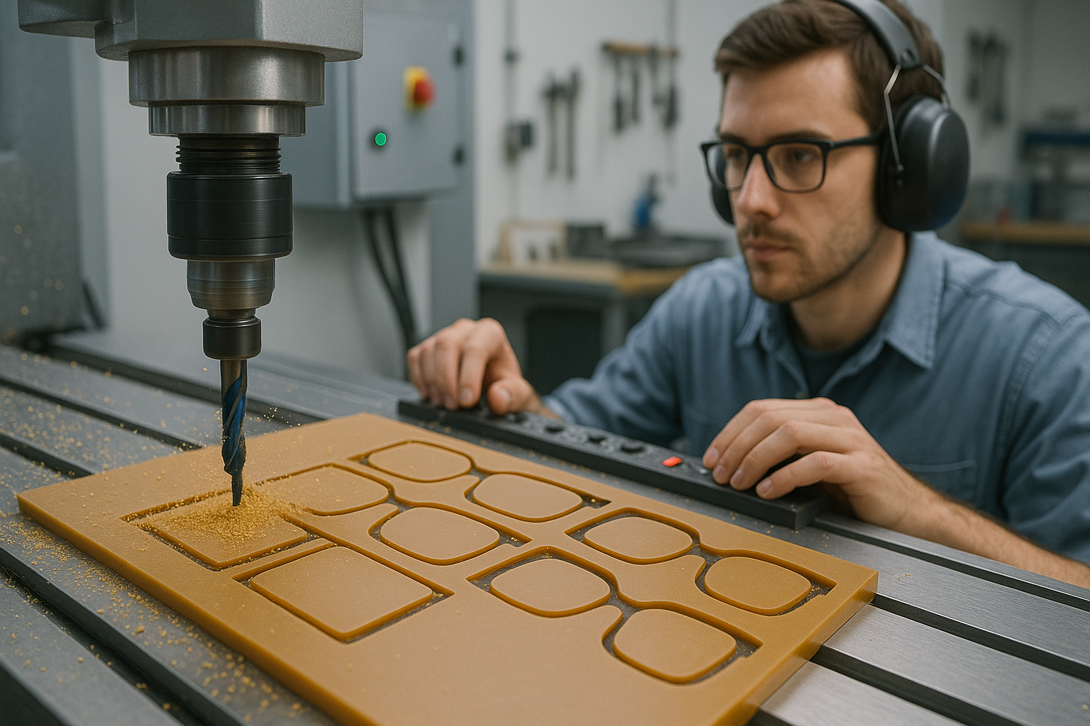 CNC cutting plastic sheet for frames