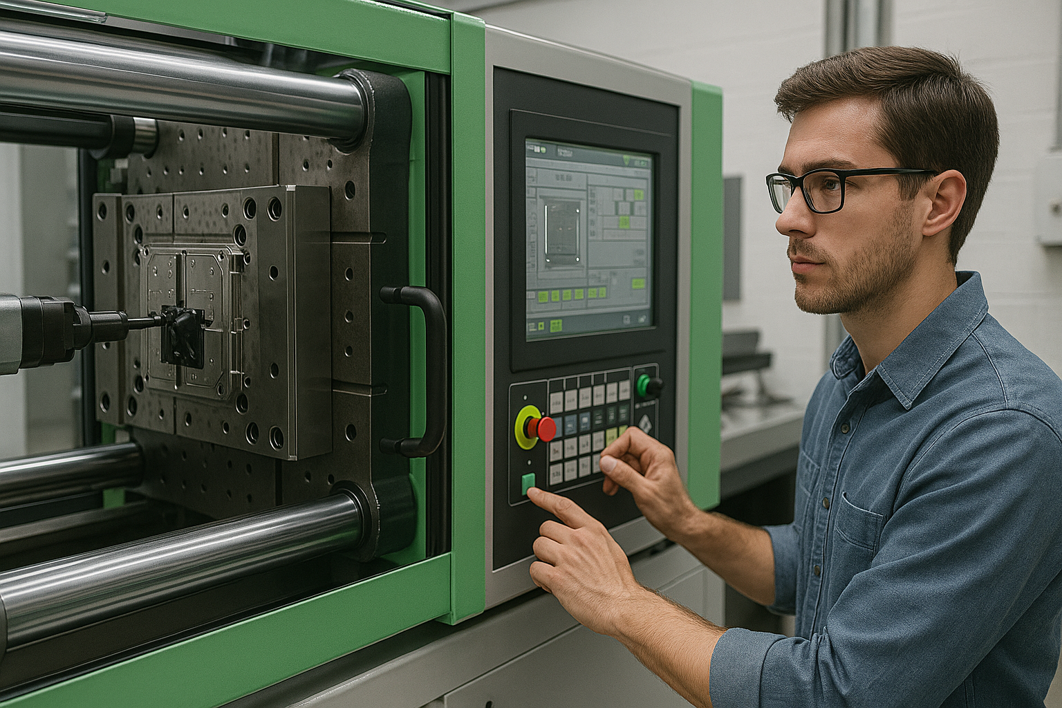 High-precision injection molding machine