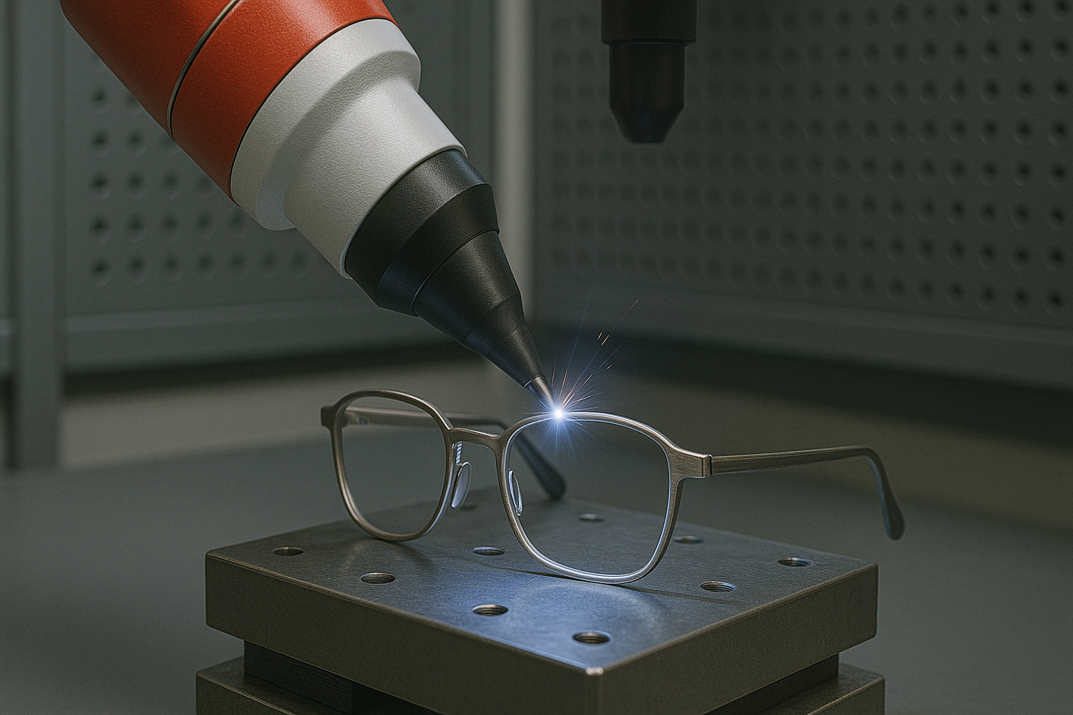 Titanium frame laser welding