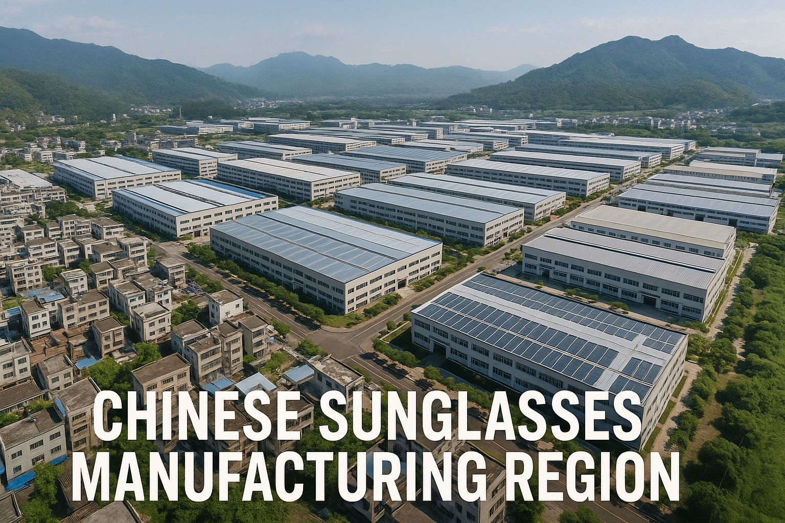 Chinese sunglasses manufacturing region