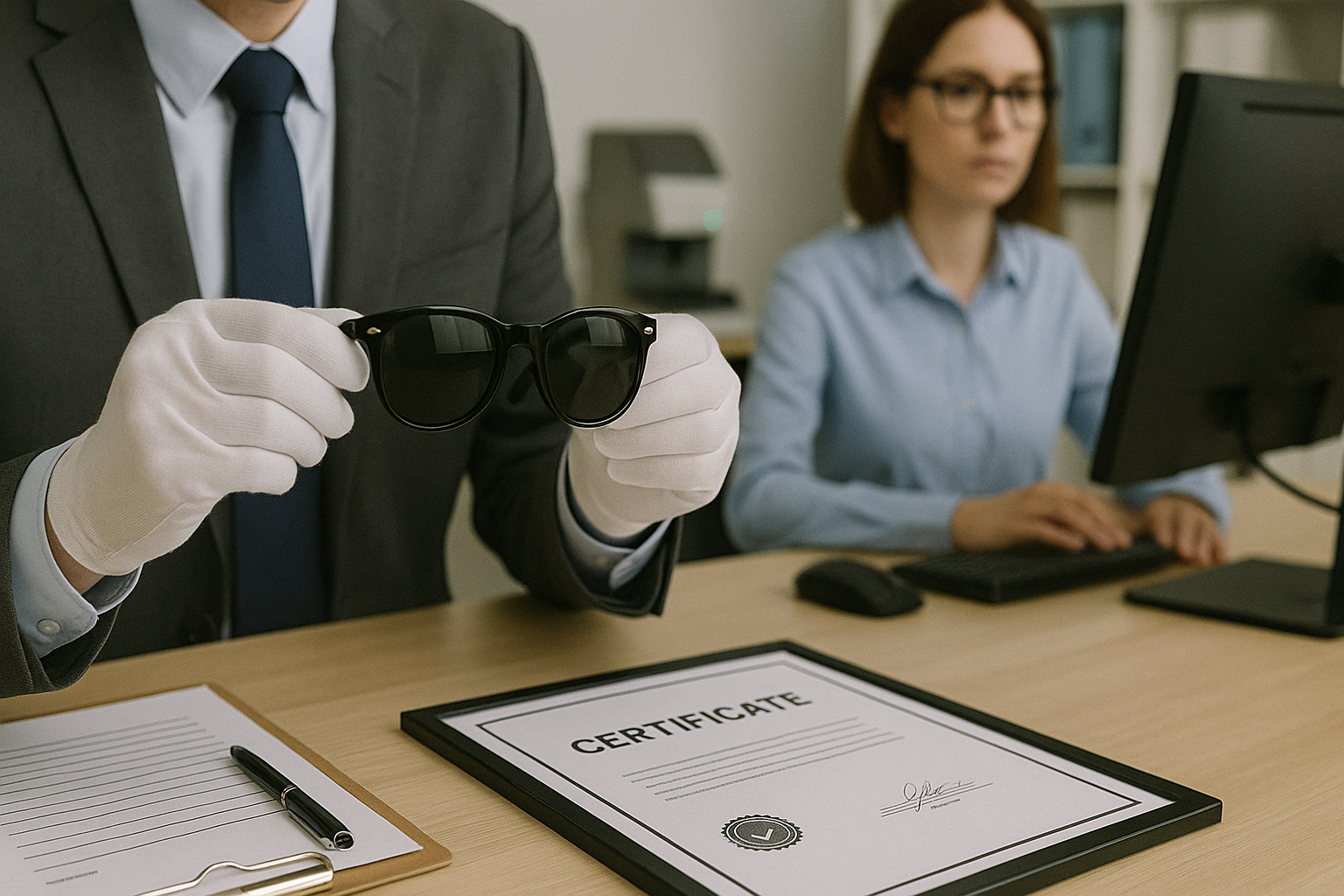 Sunglasses certification and standards