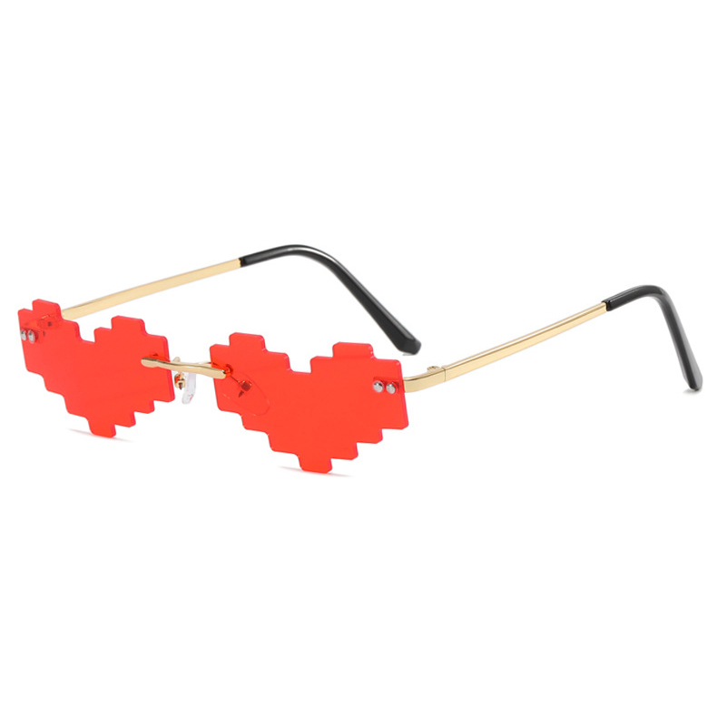 Bottom price Blenders Sunglasses – China Heart Shape Mosaic Sunglasses for Women Funny Party Cute Prom Glasses – D&L